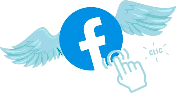 C'est le logo de Facebok avec des ailes d'ange.